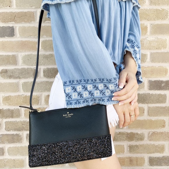 Gaby’sBags👜💕-NWT Kate Spade ♠️ Glitter Crossbody - Picture 2 of 3
